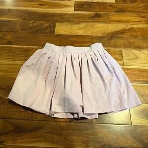 Athleta Girl Pale Pink/ Lilac Pleated Skort large lightly used